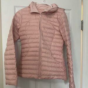Lululemon Athletica Pink Puffer Jacket Lightweight Quilted Design